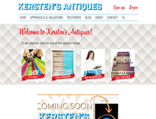 Tablet Screenshot of kerstensantiques.com